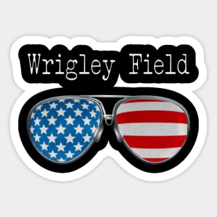 AMERICA PILOT GLASSES WRIGLEY FIELD Sticker